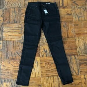 SAINT LAURENT ALL BLACK WOMENS DENIM STRAIGHT LEG